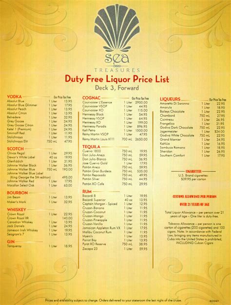 qatar duty free liquor price list 2023.